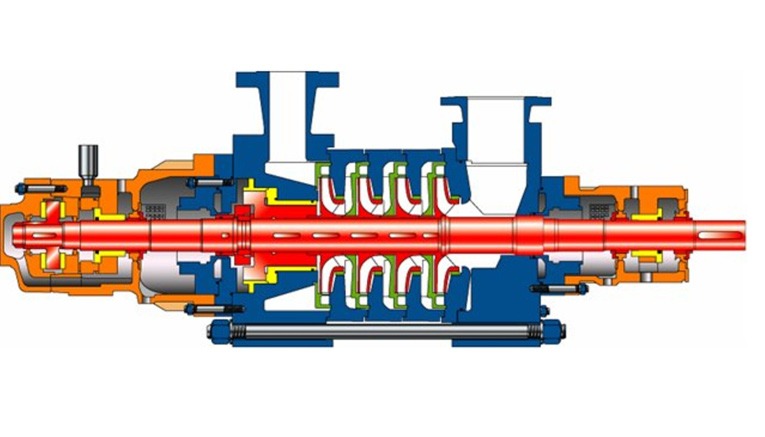 structure of BB5 multi stage centrifugal pump